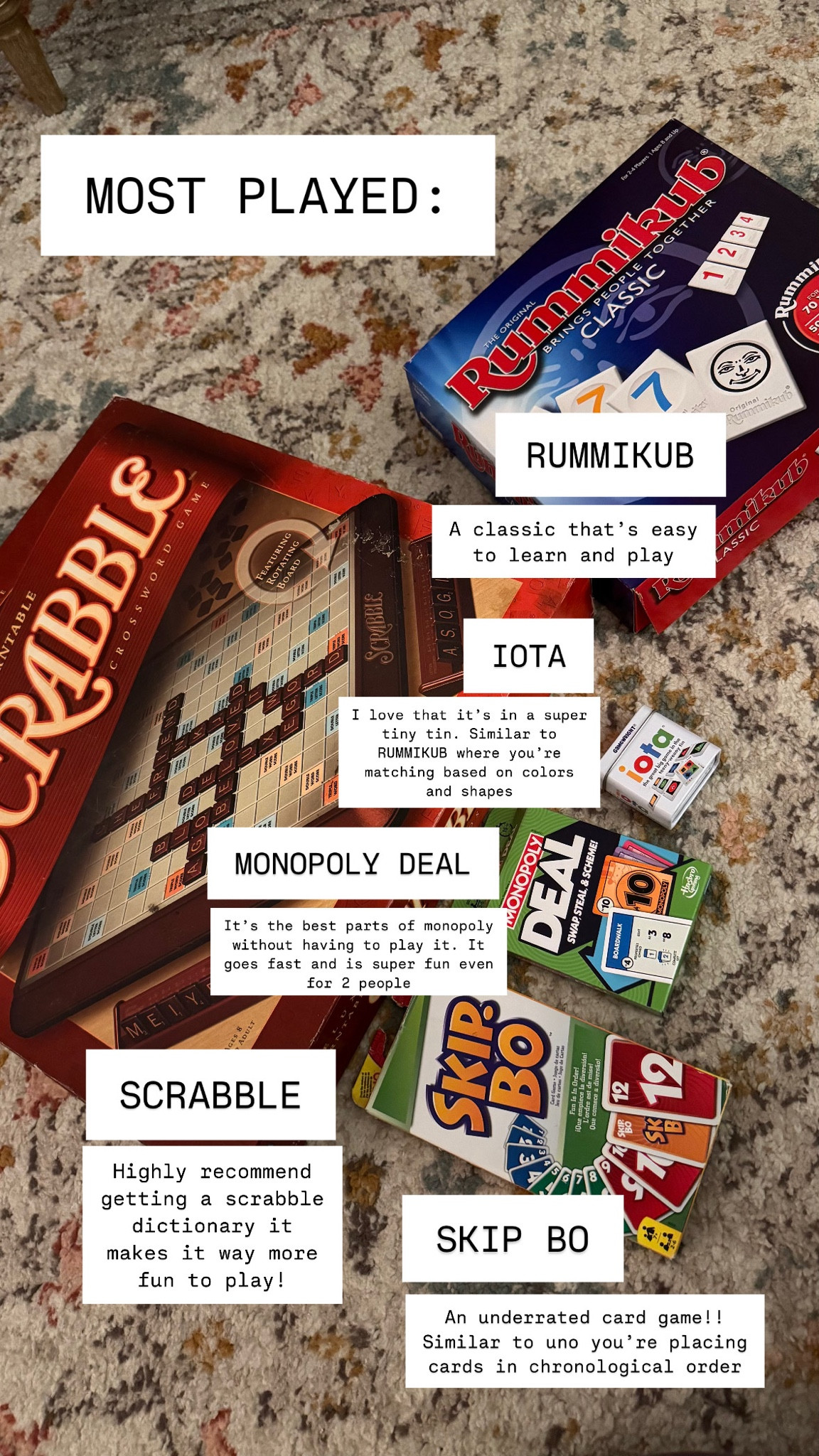 Most played 2 person games in our house! 

#LTKGiftGuide #LTKFamily #LTKMostLoved