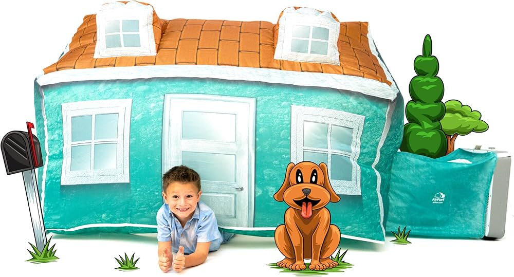 The Original Patented AirFort - Build A Fort in 30 Seconds, Inflatable Fort for Kids, Play Tent f... | Amazon (US)