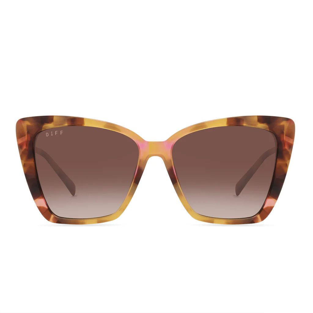 COLOR: lotus tortoise   brown gradient sunglasses | DIFF Eyewear