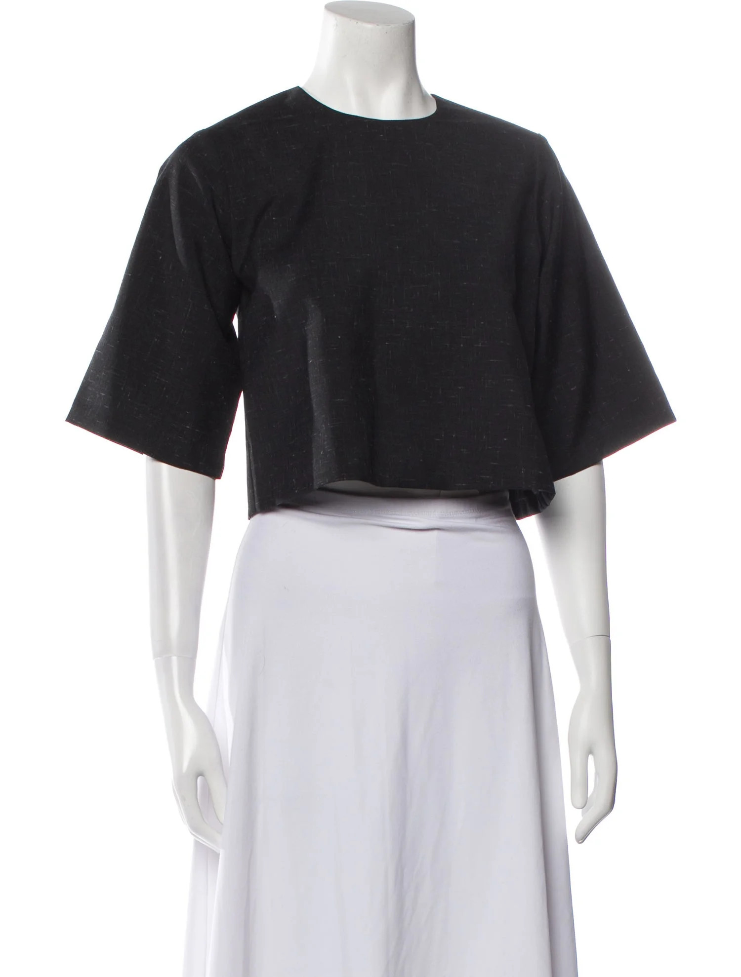 Mohair Crew Neck Crop Top | The RealReal