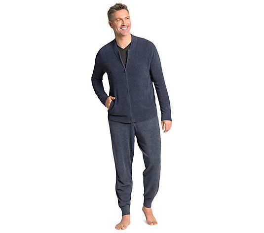 Barefoot Dreams CozyChic Ultra Lite Men's Zip-Front Jacket | QVC