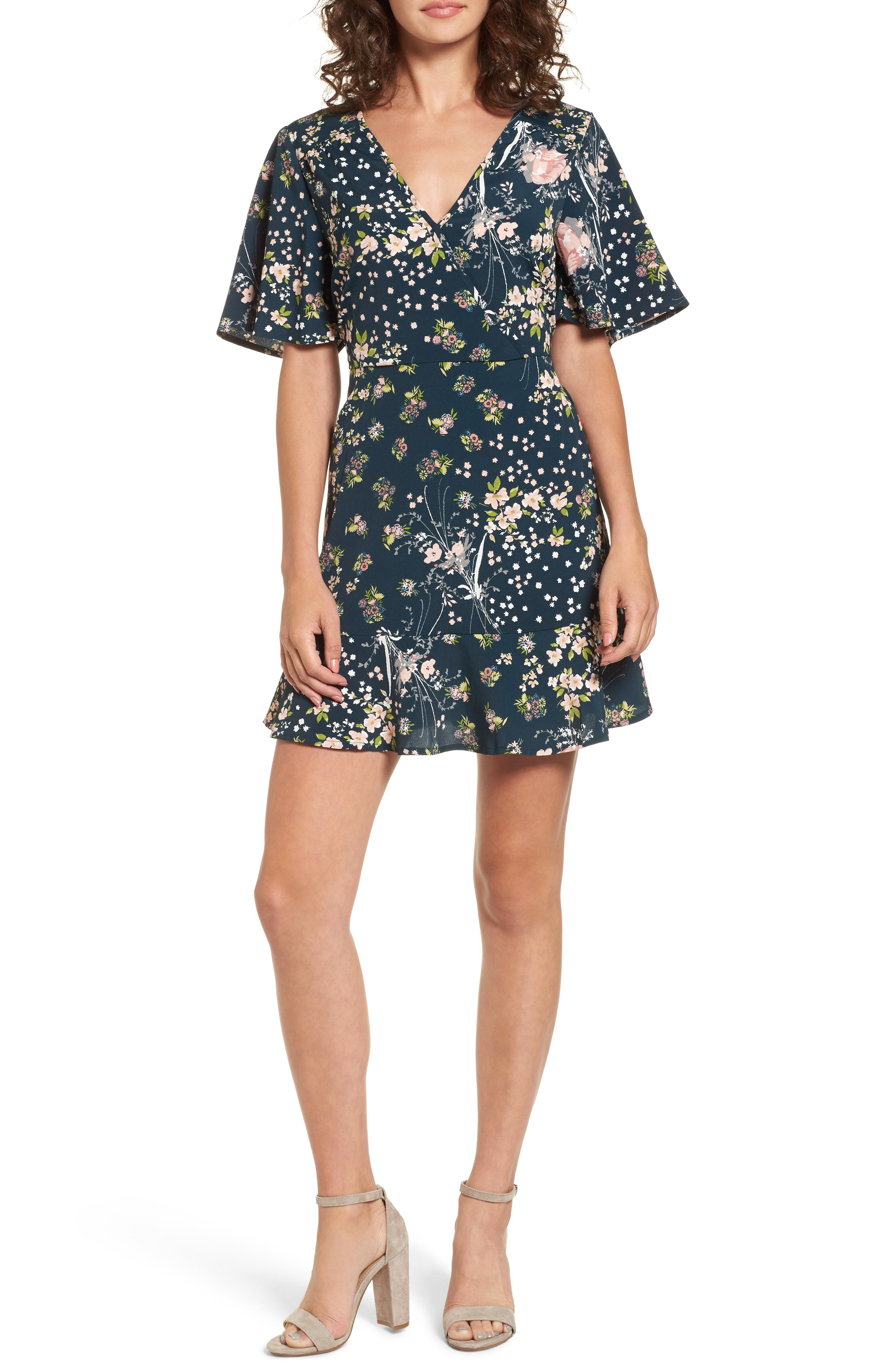 Moody Floral Dress | Nordstrom