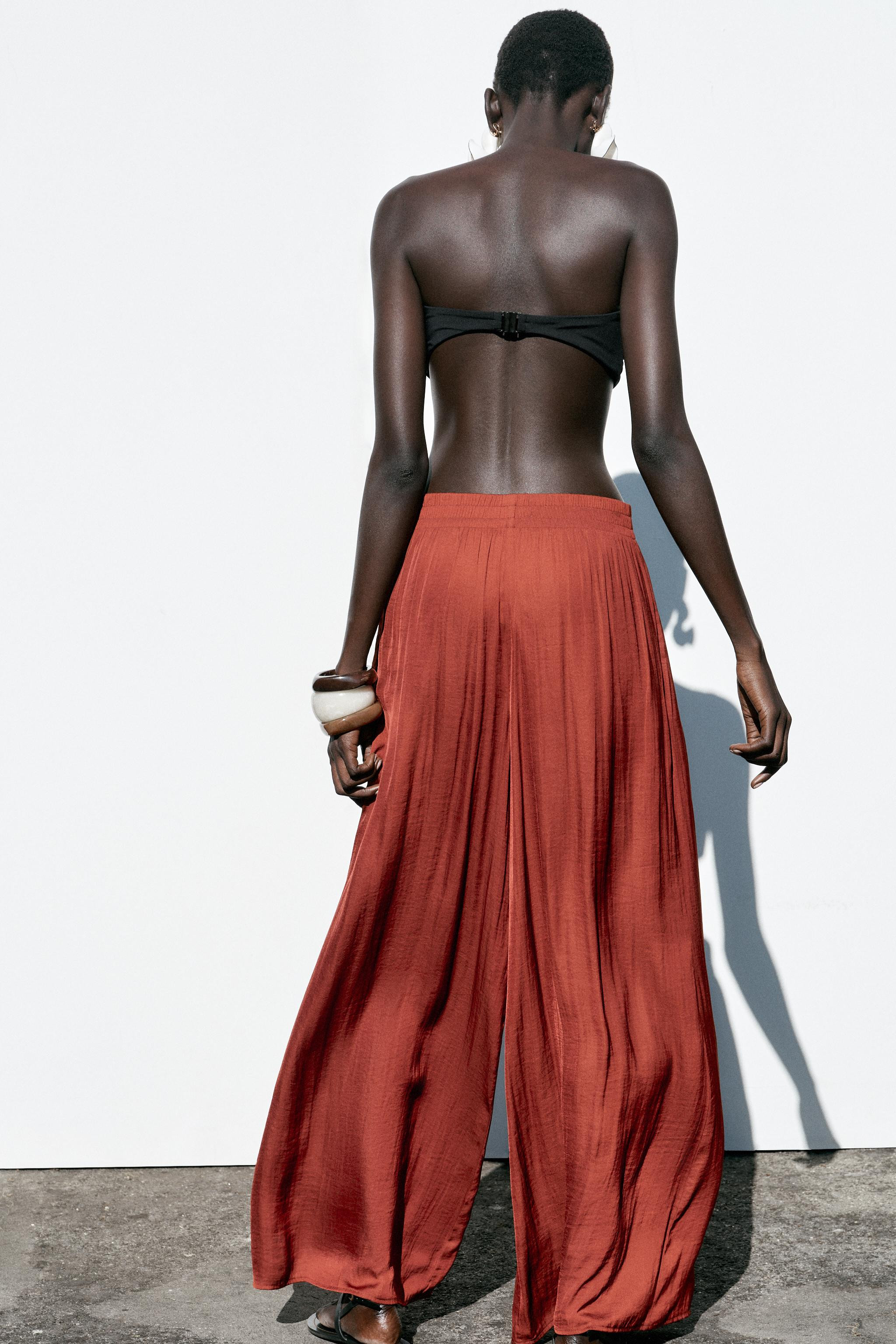 WIDE FLOWING TROUSERS | Zara UK