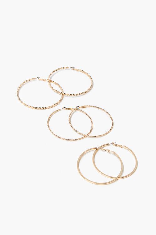 Textured Hoop Earring Set | Forever 21 (US)