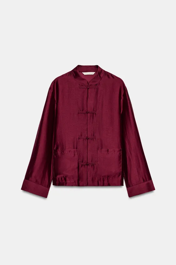 ZW COLLECTION SHIRT WITH FROG FASTENING | Zara UK