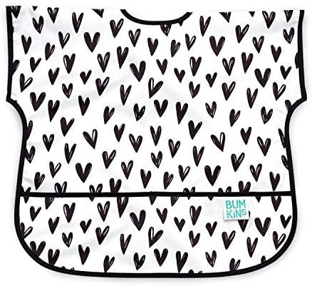 Bumkins Junior Bib / Short Sleeve Toddler Bib / Smock 1-3 Years, Waterproof, Washable, Stain and ... | Amazon (US)