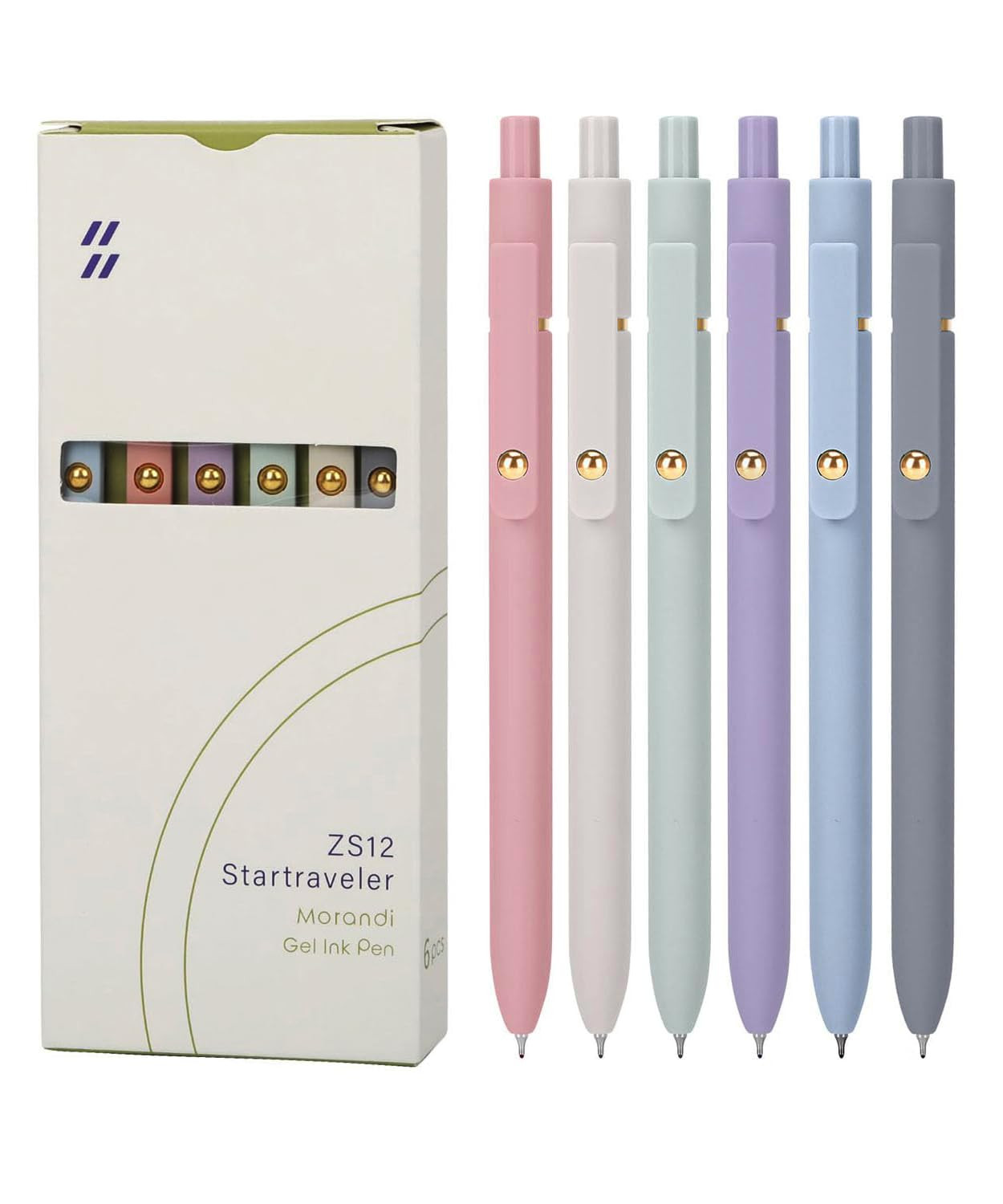 Gel Pens 6Pcs, 0.7mm Smooth Writing Black Ink Pens for Journaling, Cute Aesthetic Office Desk Acc... | Amazon (US)