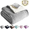 Shilucheng Sherpa Fleece Blanket King Size Grey Plush Throw Blanket Super Fuzzy Soft & Warm Couch... | Amazon (US)