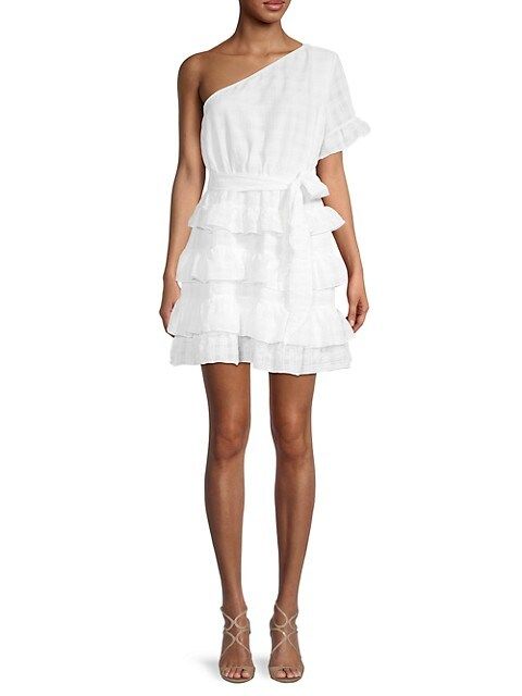 One-Shoulder Tiered Mini Dress | Saks Fifth Avenue OFF 5TH