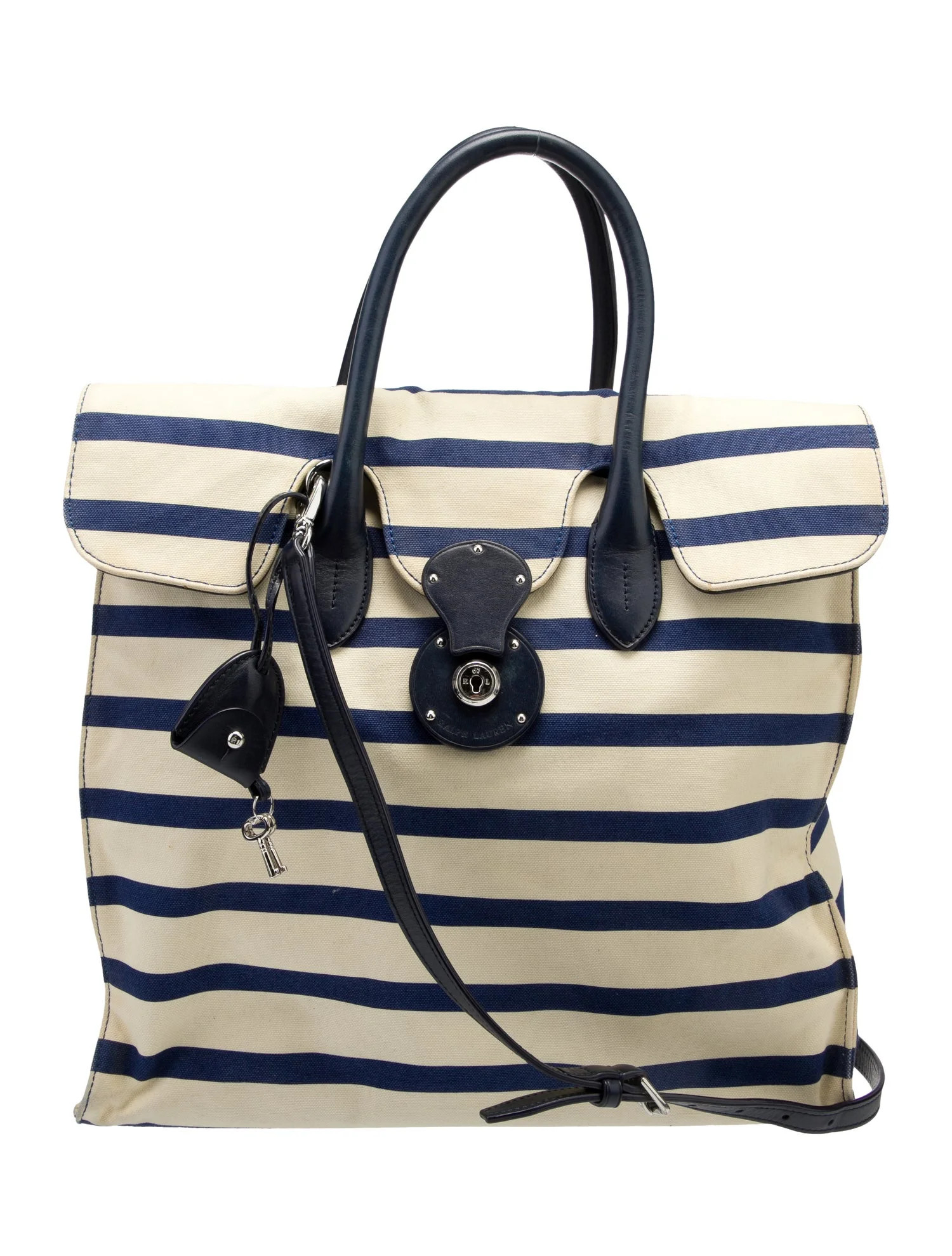 Striped Canvas Tote | The RealReal