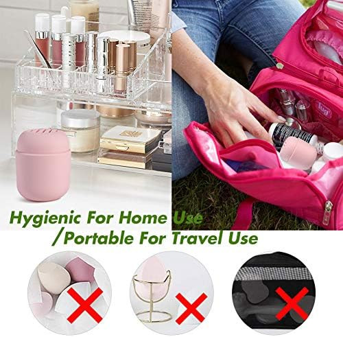 BEZOX Makeup Sponge Holder, Cosmetic Blender Silicon Travel Case, Make-up Face Sponges Container ... | Amazon (US)