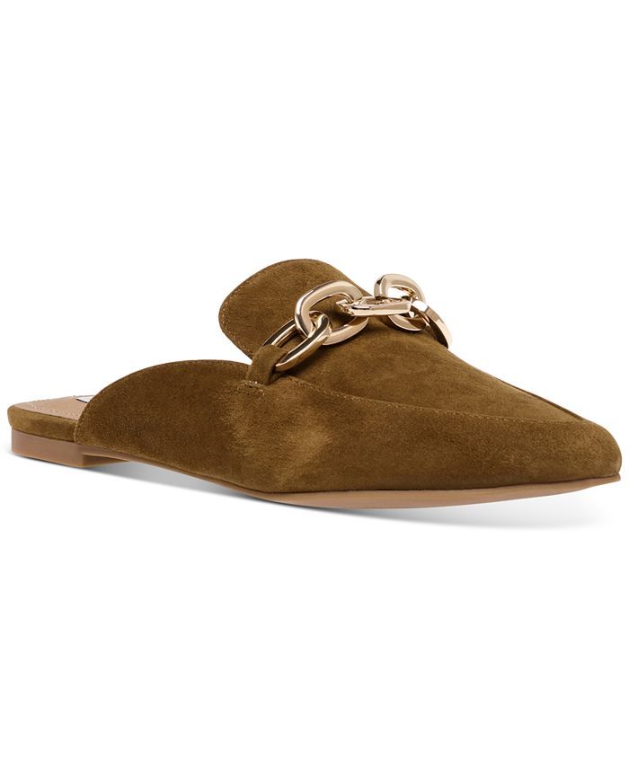 Steve Madden Women's Finish Chained Slip-On Mules & Reviews - Flats - Shoes - Macy's | Macys (US)