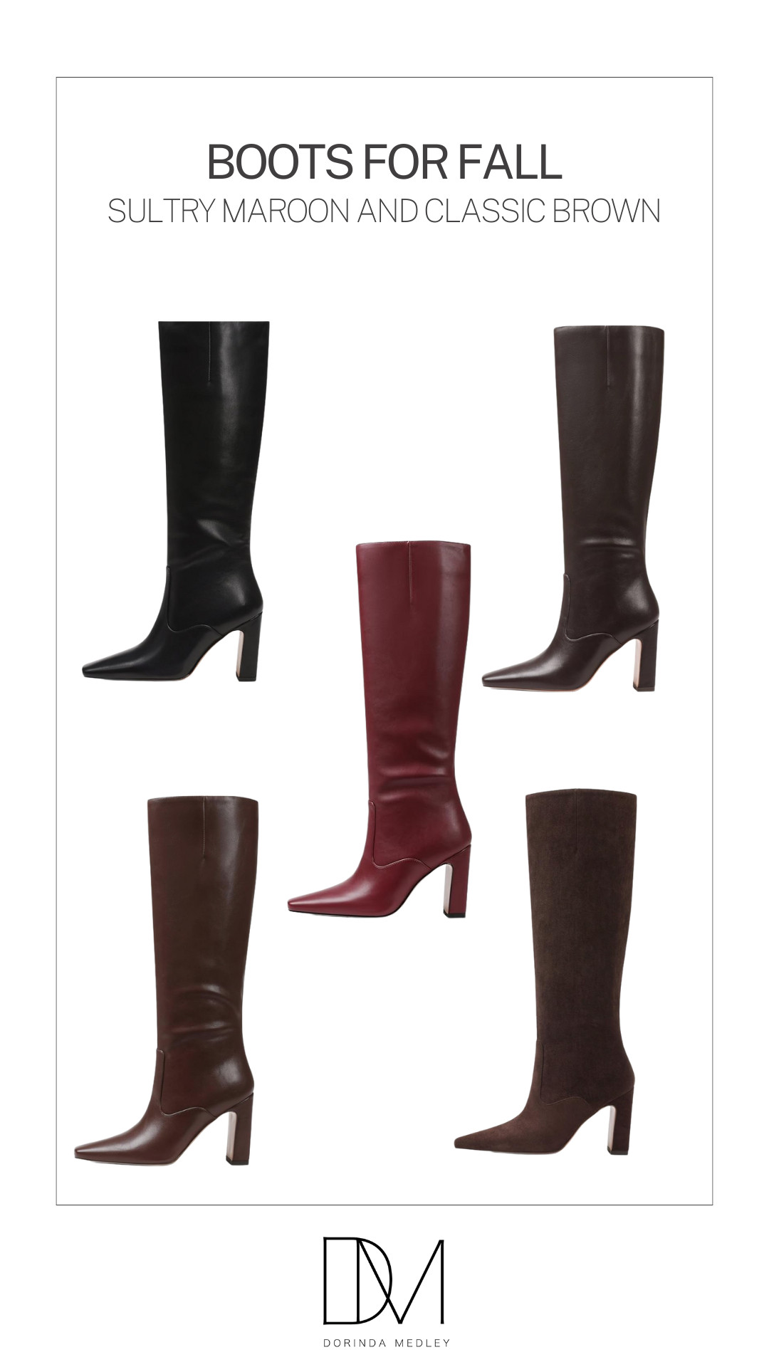 Can’t get enough of these fall boots from Amazon — the perfect mix of rich maroon and timeless brown. So chic and affordable! 🤎🍷 

 #LTKFindsUnder100 #LTKStyleTip #LTKShoeCrush