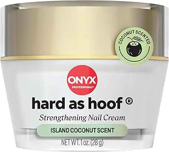 Onyx Professional Hard as Hoof Nail Strengthening Cream, Island Coconut Scent - Nail Growth and C... | Amazon (US)