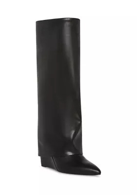 Madden Girl Evannder Foldover Boots, Black, 6.5M | Belk