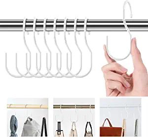 Purse Hanger Purse Organizer for Closet,S Hooks Twist Design Bag Hanger ,Closet Rod Hooks for Han... | Amazon (US)