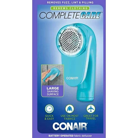 Conair Fabric Defuzzer Shaver Battery Operated Blue | Walmart (US)