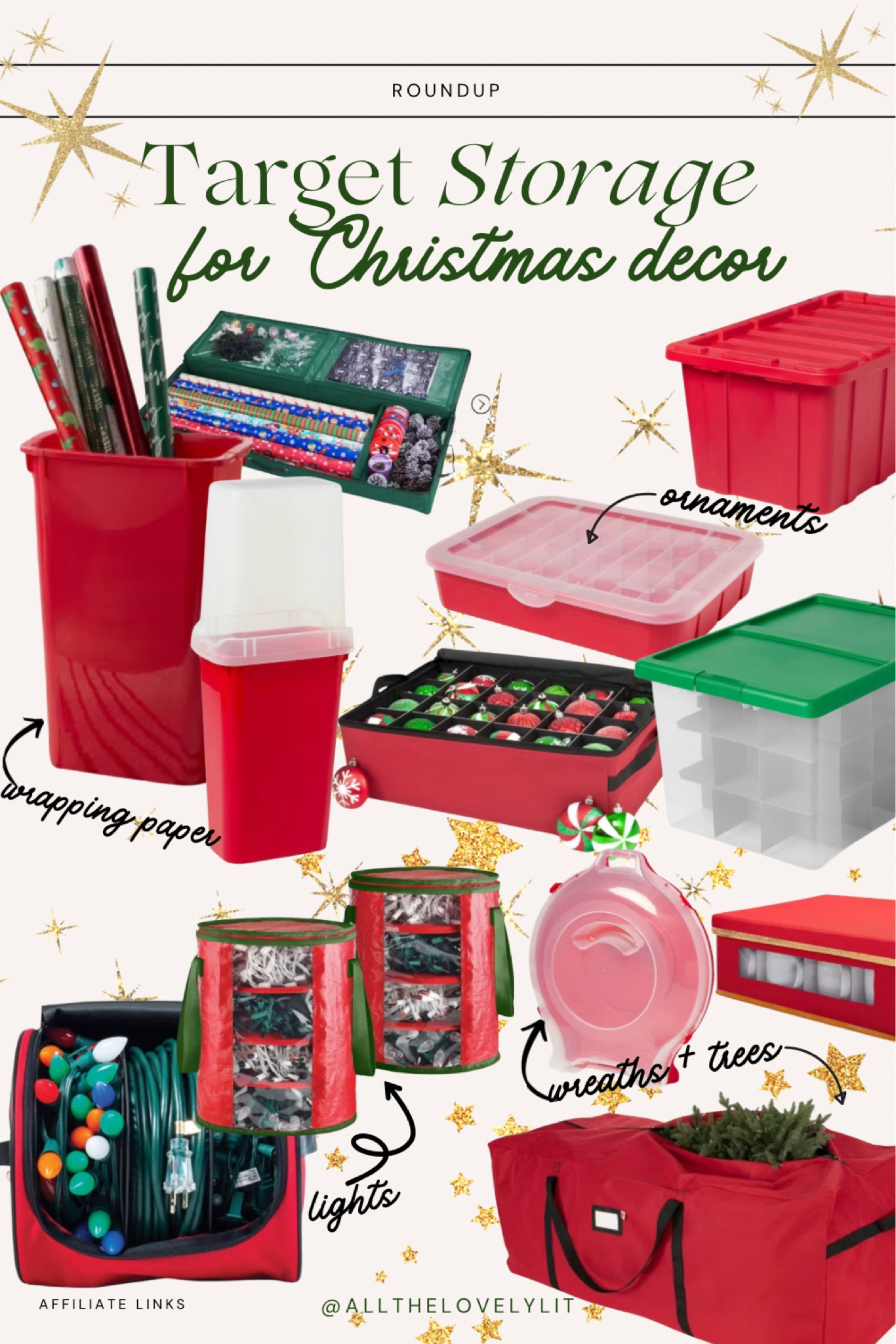 Christmas ornament storage and holiday decor storage available at Target 🎯 

Christmas storage organization ideas for trees, wrapping paper, lights and more 



#LTKHome #LTKSeasonal #LTKHoliday