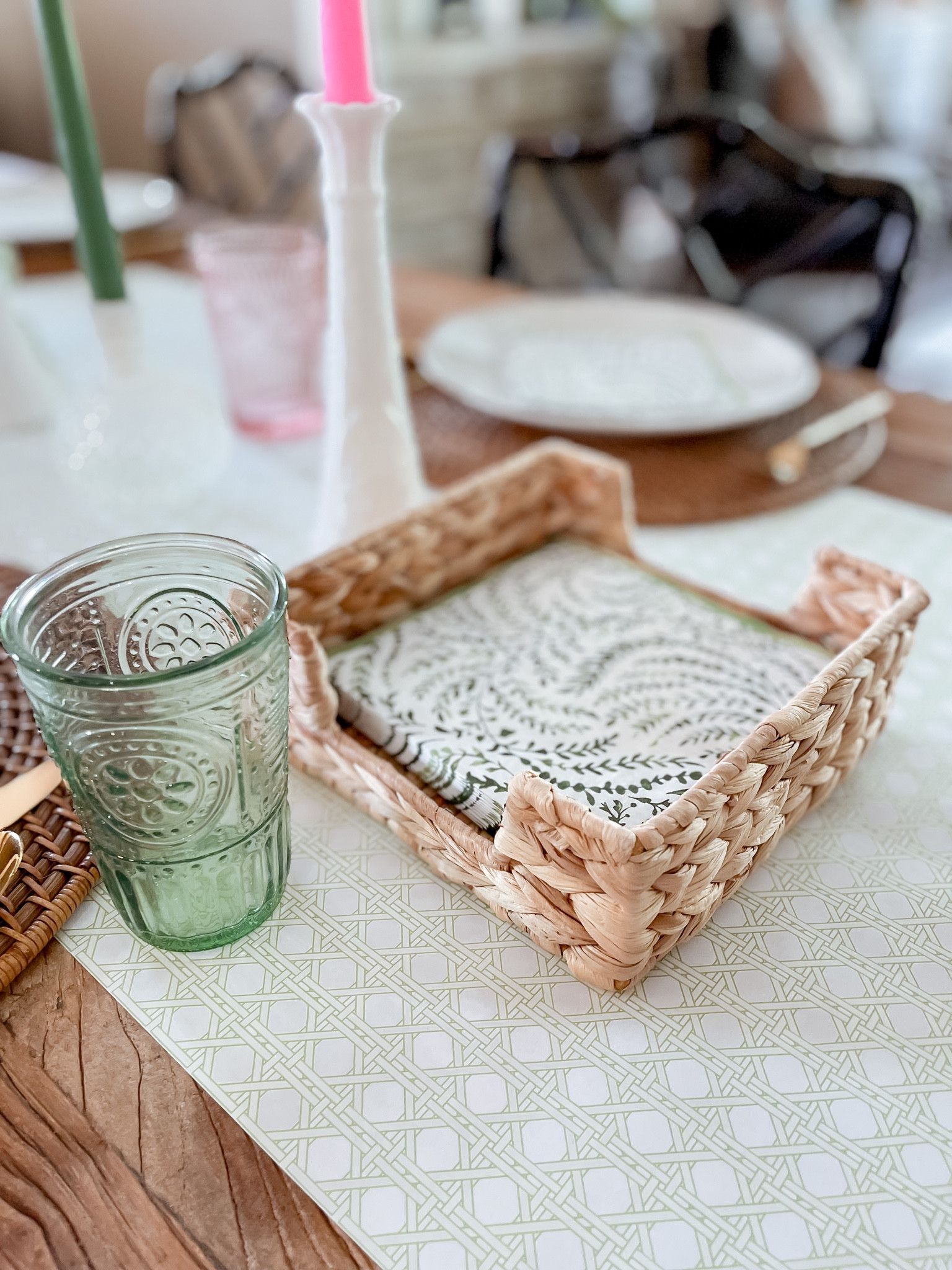 My new braided napkin holder and green napkins from Serena and Lily are the perfect addition to my Palm Beach Summer table! 

#LTKFind #LTKhome #LTKSeasonal