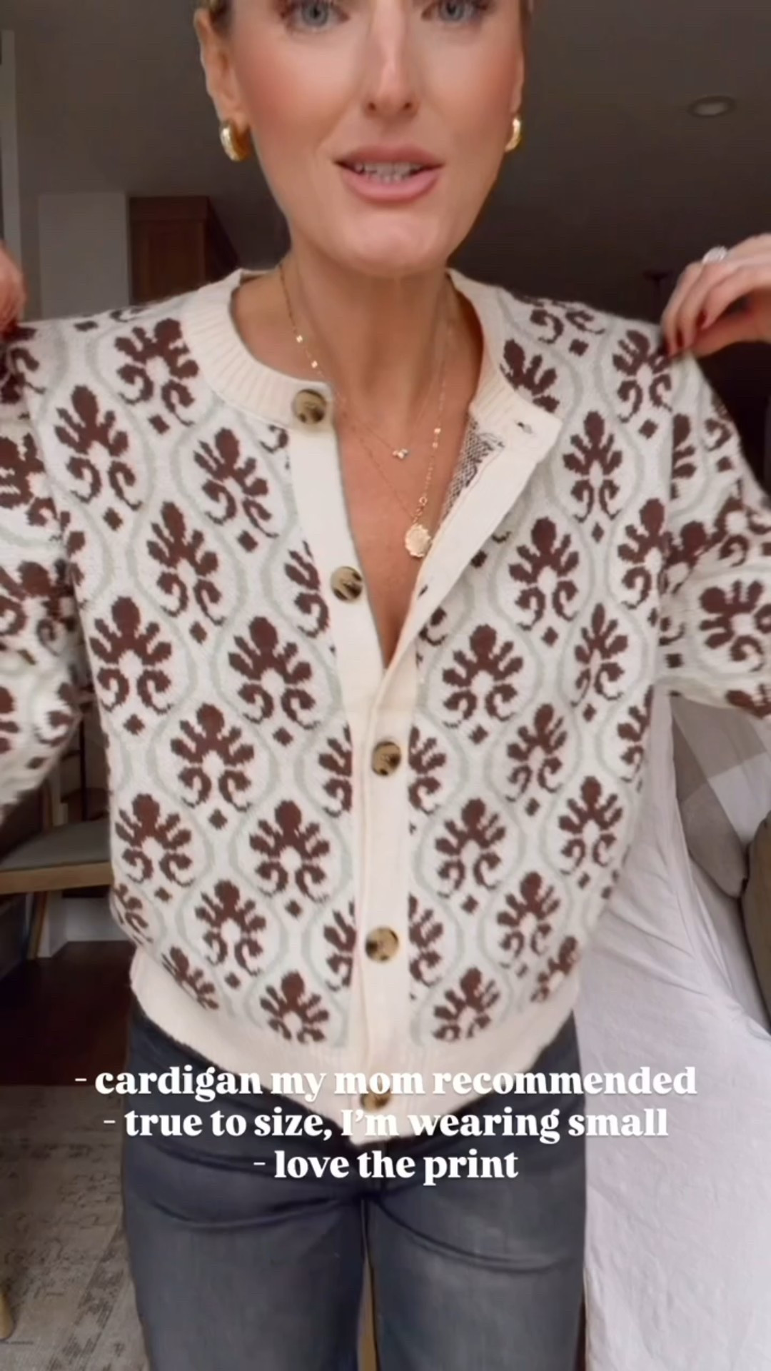 This cardigan has such a cute print! So many ways you could style this for winter! Wearing S. 

Loverly Grey, Amazon find, floral cardigan, winter fashion, winter outfit ideas 

#LTKSeasonal #LTKFindsUnder50 #LTKBump