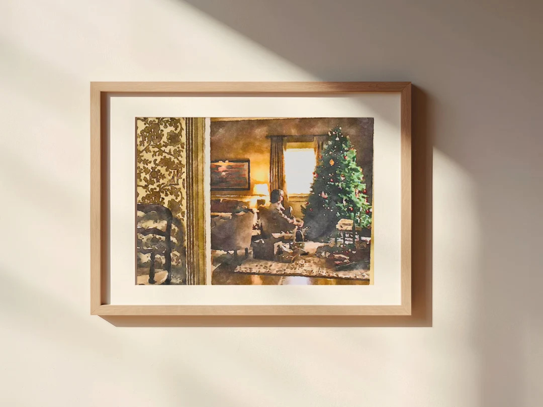 Family Stone Mom Watercolor Painting Unframed Matte Poster Art Print - Etsy | Etsy (US)