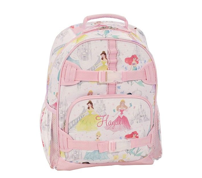 Mackenzie Disney Princess Castle Shimmer Backpacks | Pottery Barn Kids