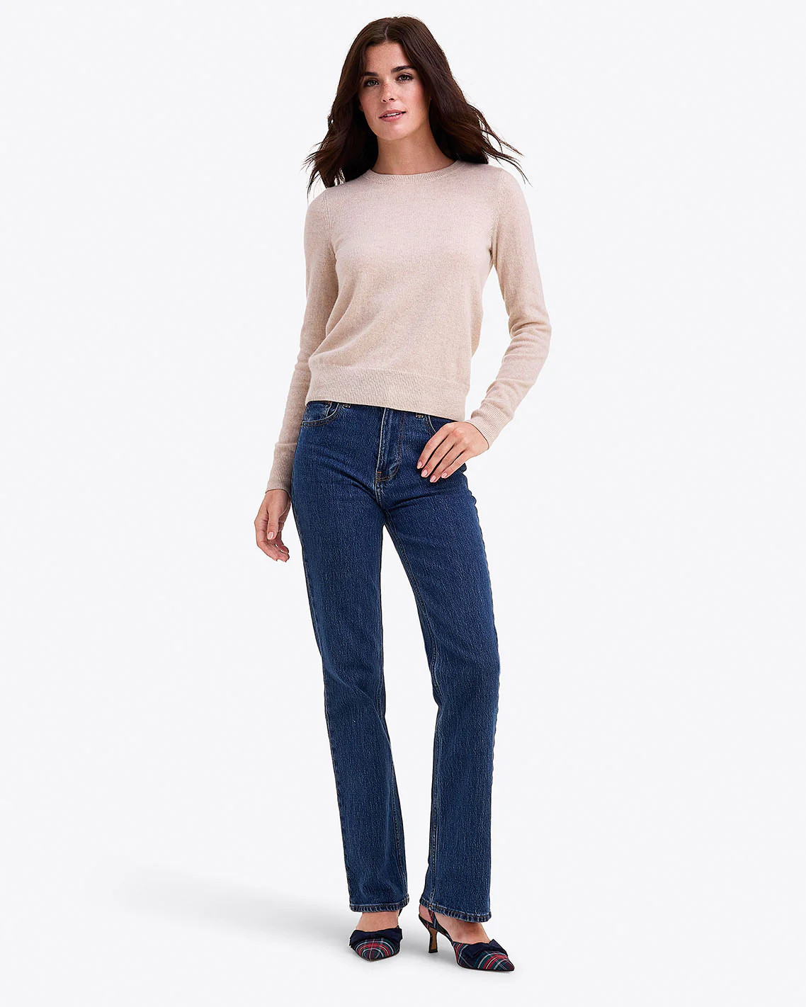Button Shoulder Cashmere Sweater | Draper James (US)
