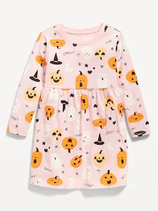 Fit &amp; Flare Printed Jersey Dress for Toddler Girls | Old Navy (US)
