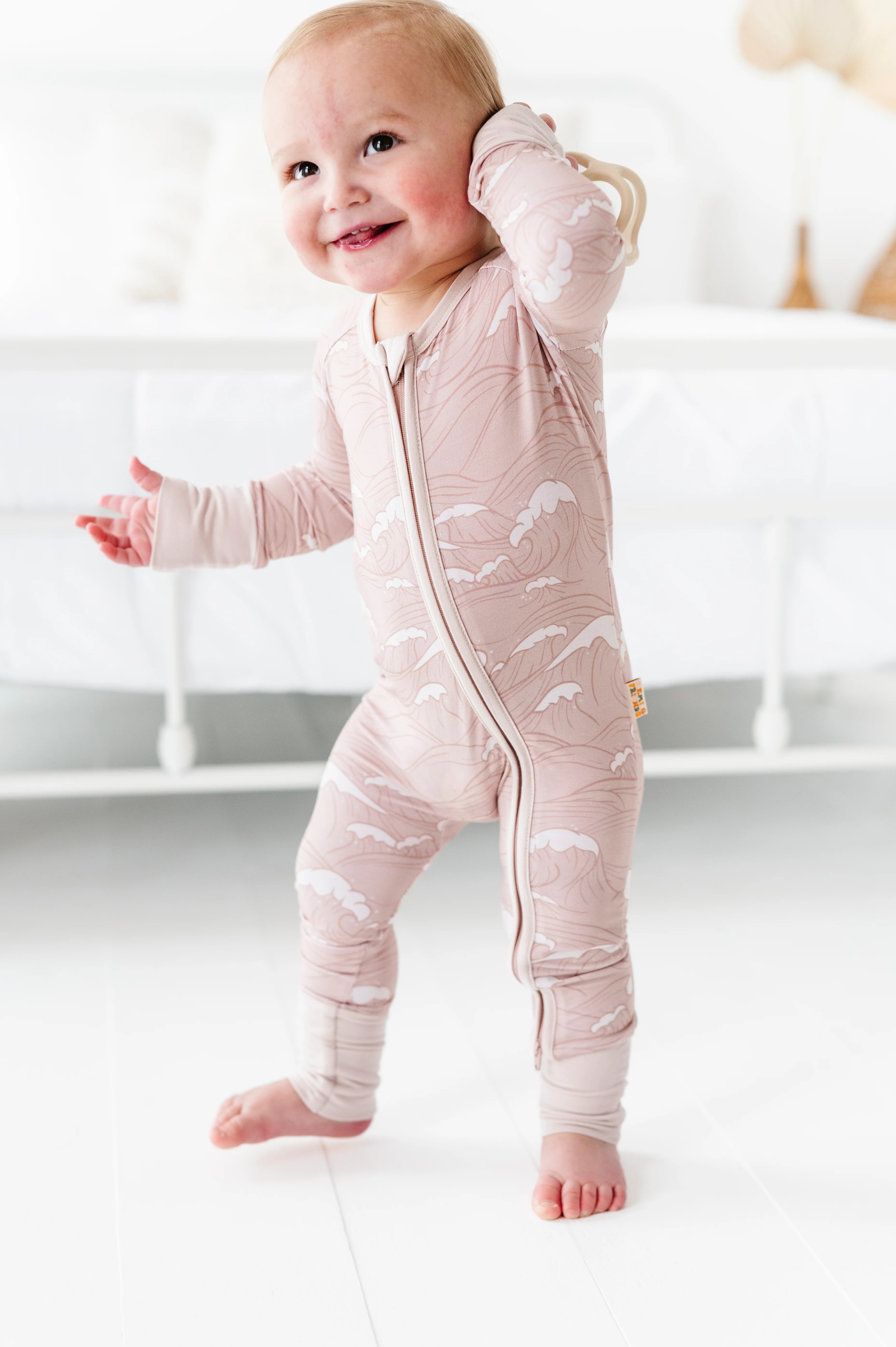Beige Beach Long Zippy Rompers | Remi & Friends Boutique
