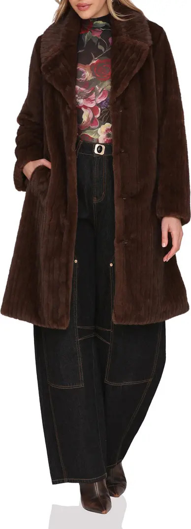 Faux Fur Belted Coat | Nordstrom