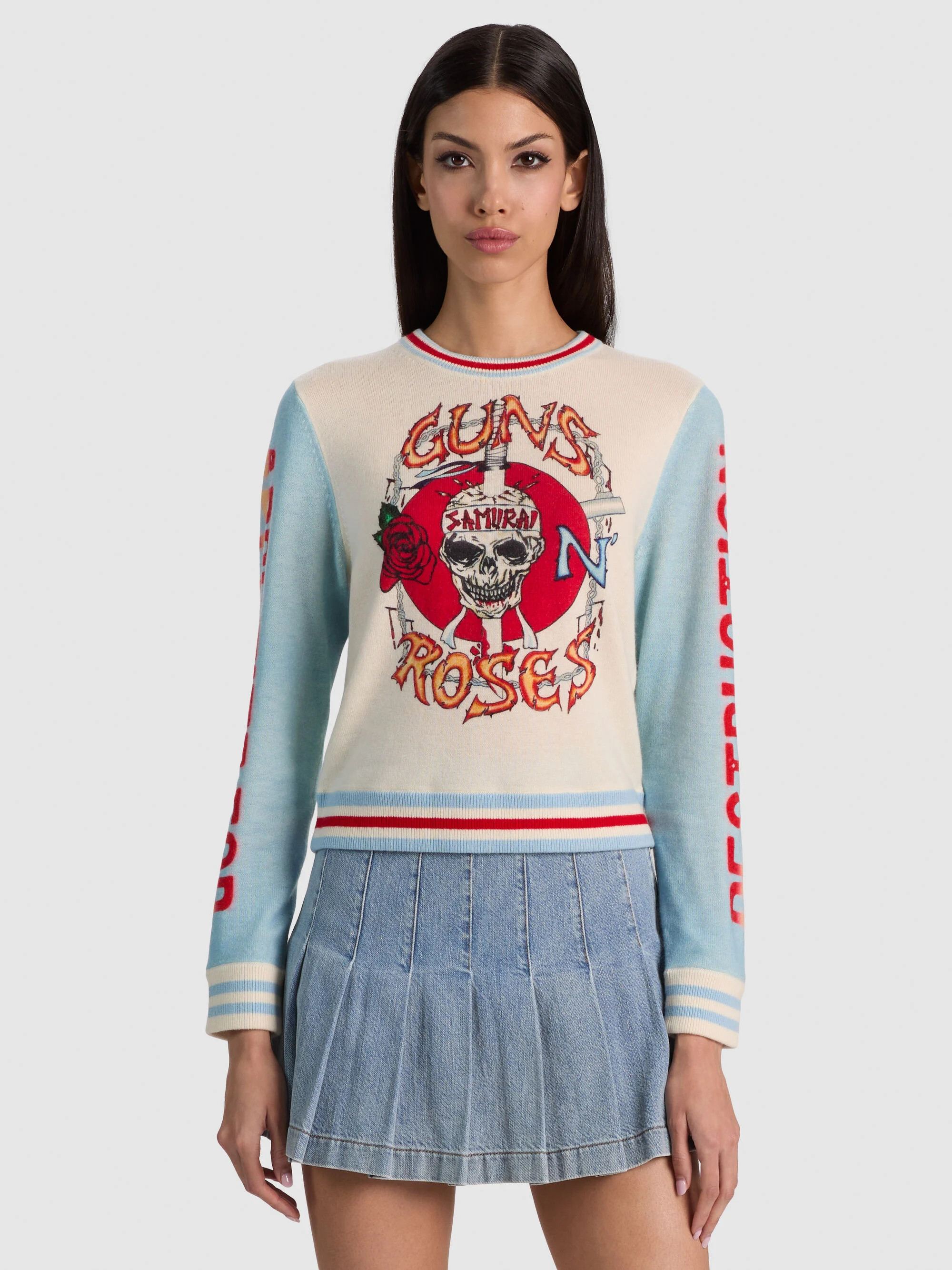 CAROLEE WOOL PRINTED PULLOVER | Alice + Olivia