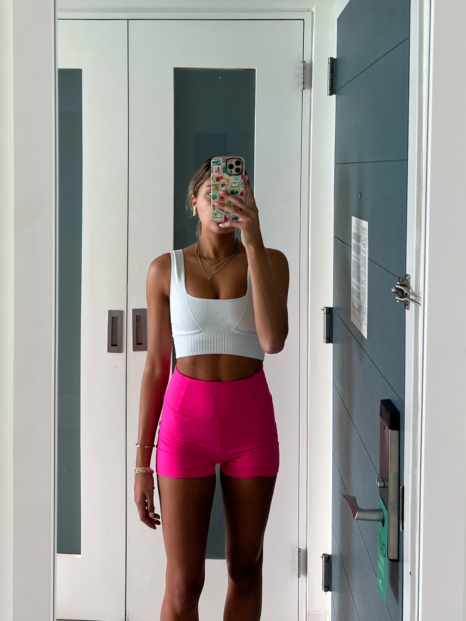 workout outfit of the day. wearing free people movement 💛🌴