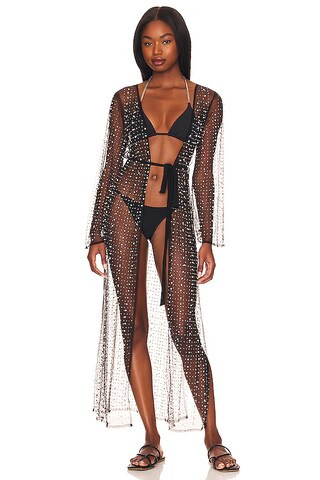 Late Nights Pearl Mesh Cardigan
                    
                    Beach Bunny | Revolve Clothing (Global)