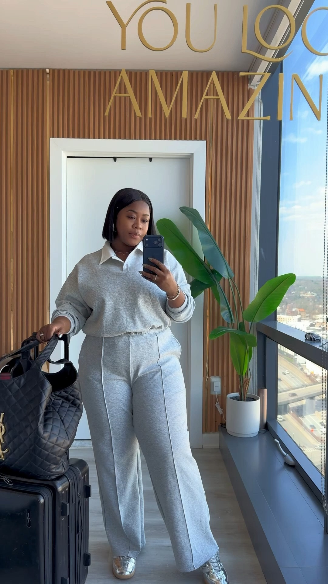 ✈️ OOTD ✨

Casual, cute and comfy? Count me in!
Wear a L on top and bottom but could have went with a M for a closer fit as it has a ton of stretch but still on the thick side 🤍

#LTKTravel #LTKdayinmylife #LTKootd
