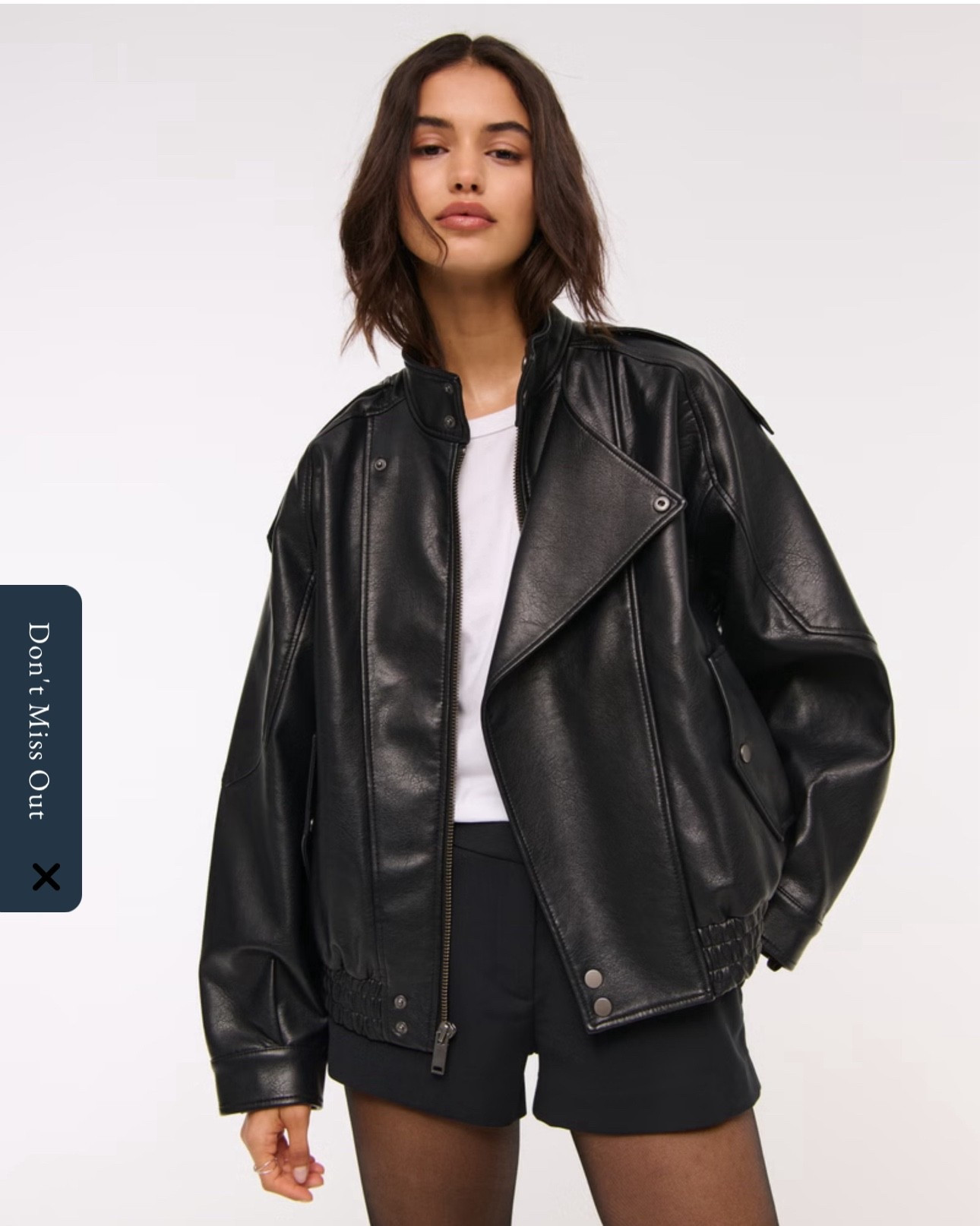 Abercrombie Leather Jacket 🖤