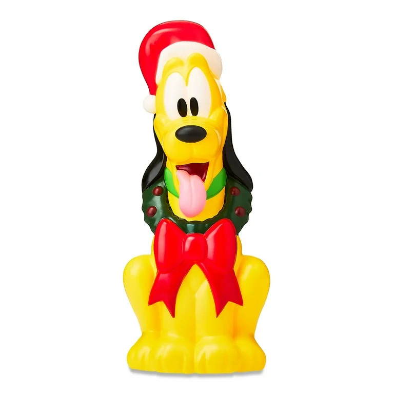 Christmas Outdoor Decor Blow Mold Pluto Mickey Mouse Disney 10.04 in x 11.22 in x 24.21 in 2.12 l... | Walmart (US)