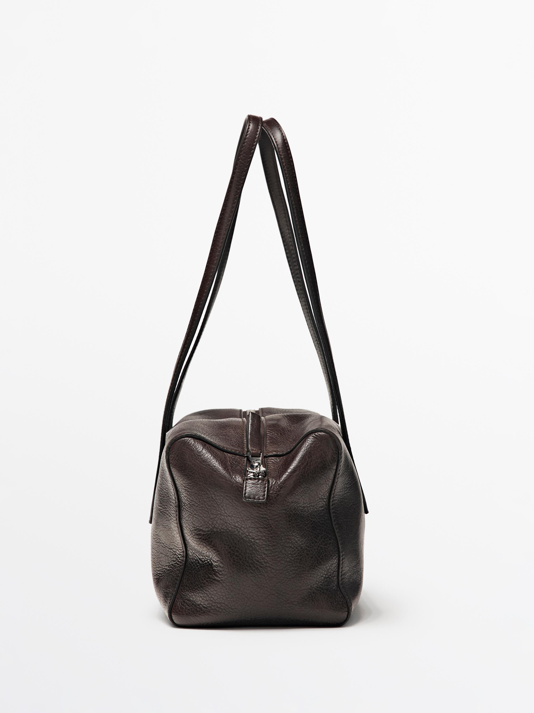 West-Umh\u00e4ngetasche aus Leder und Nappaleder | Massimo Dutti DE