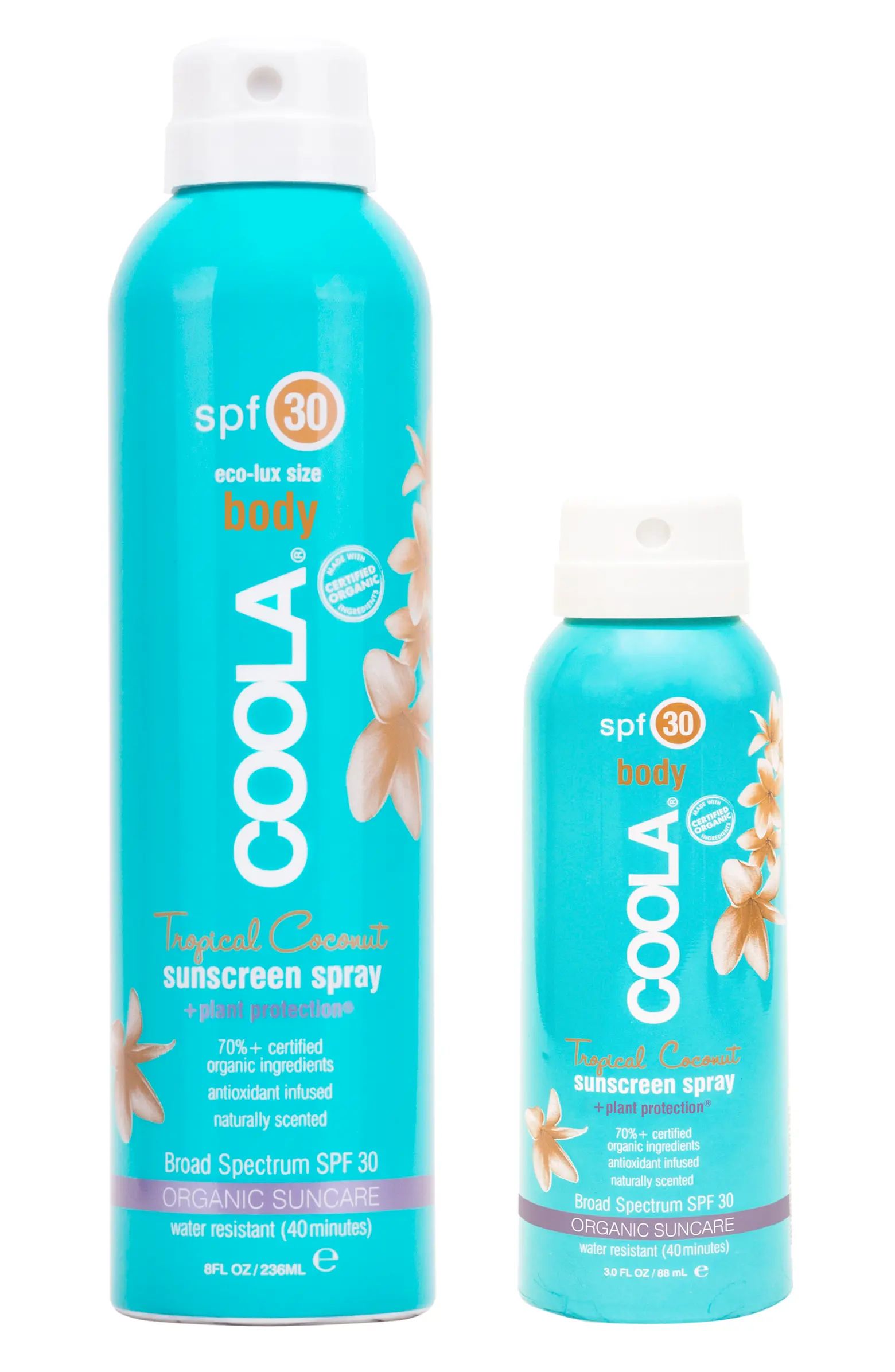 Suncare 2-Pack Tropical Coconut Body Sunscreen Spray SPF 30 | Nordstrom