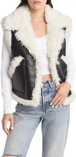 Topshop Women's Faux Shearling Vest | Nordstrom | Nordstrom