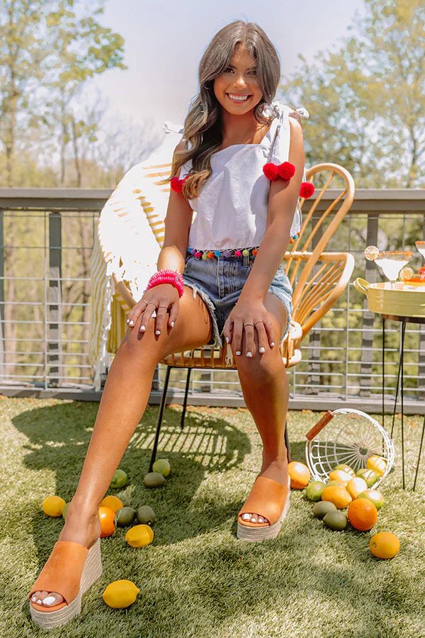 Music Festival Pom Pom Top | Impressions Online Boutique