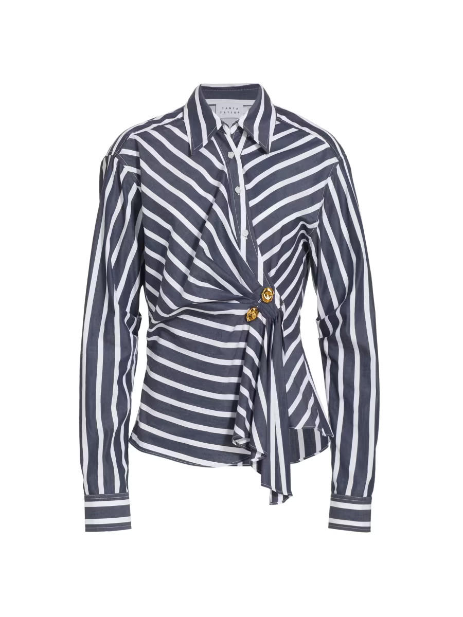 Orla Striped Wrap Top | Saks Fifth Avenue