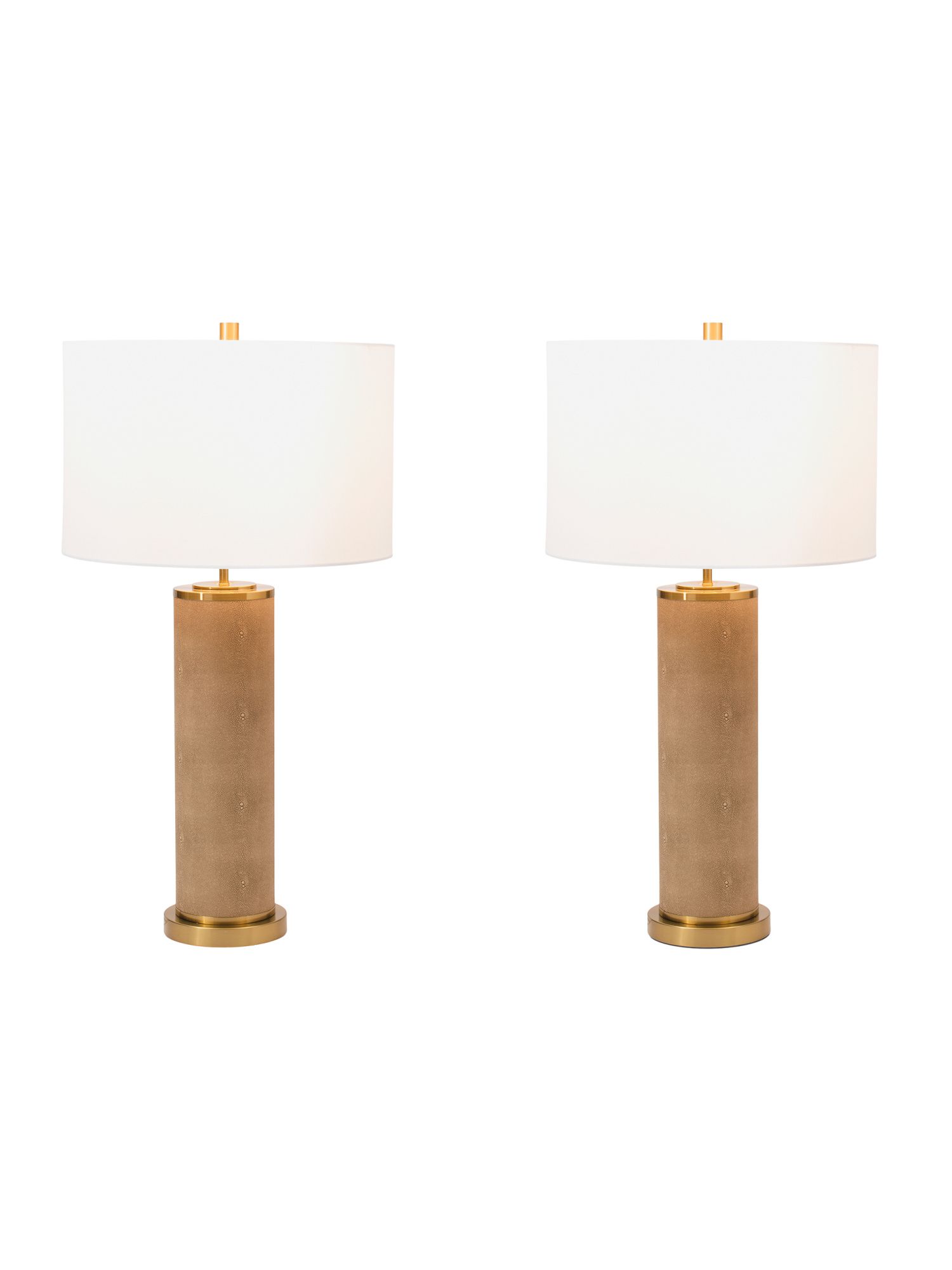 Set Of 2 30in Shagreen Pattern Table Lamps | Marshalls