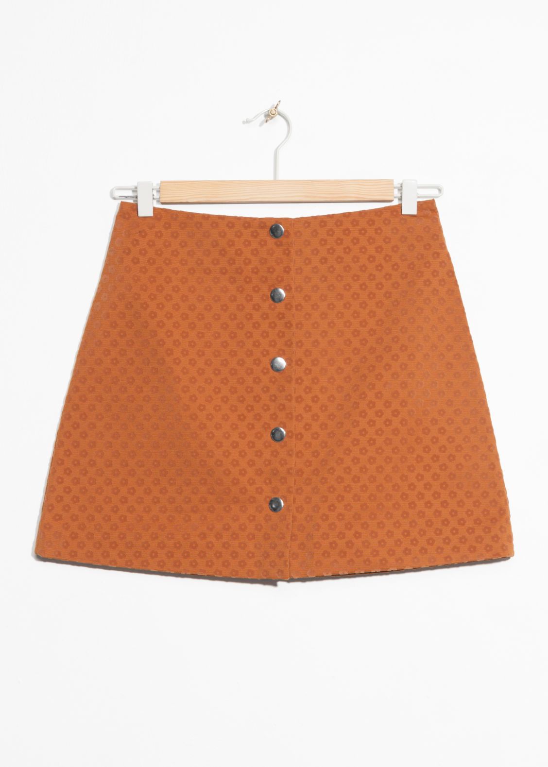 Mini Skirt With Button Closure - Orange | & Other Stories (EU + UK)