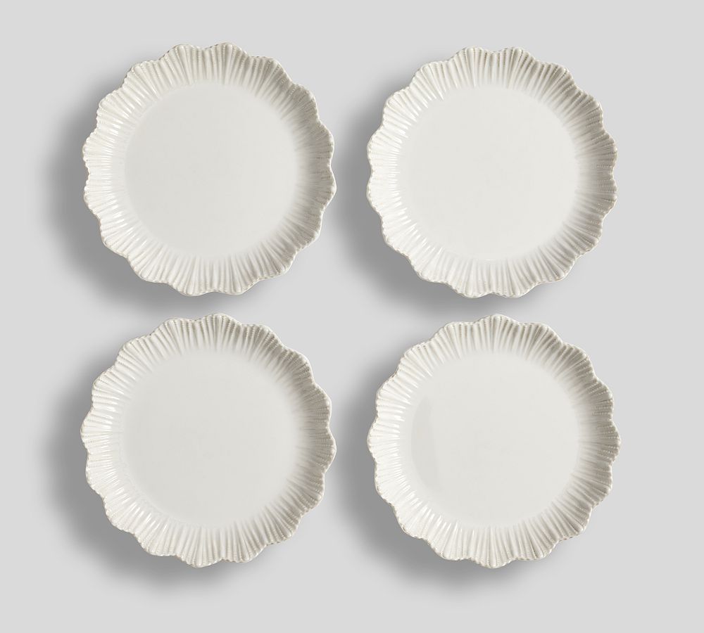 Monique Lhuillier Claudia Melamine Appetizer Plates - Set of 4 | Pottery Barn (US)
