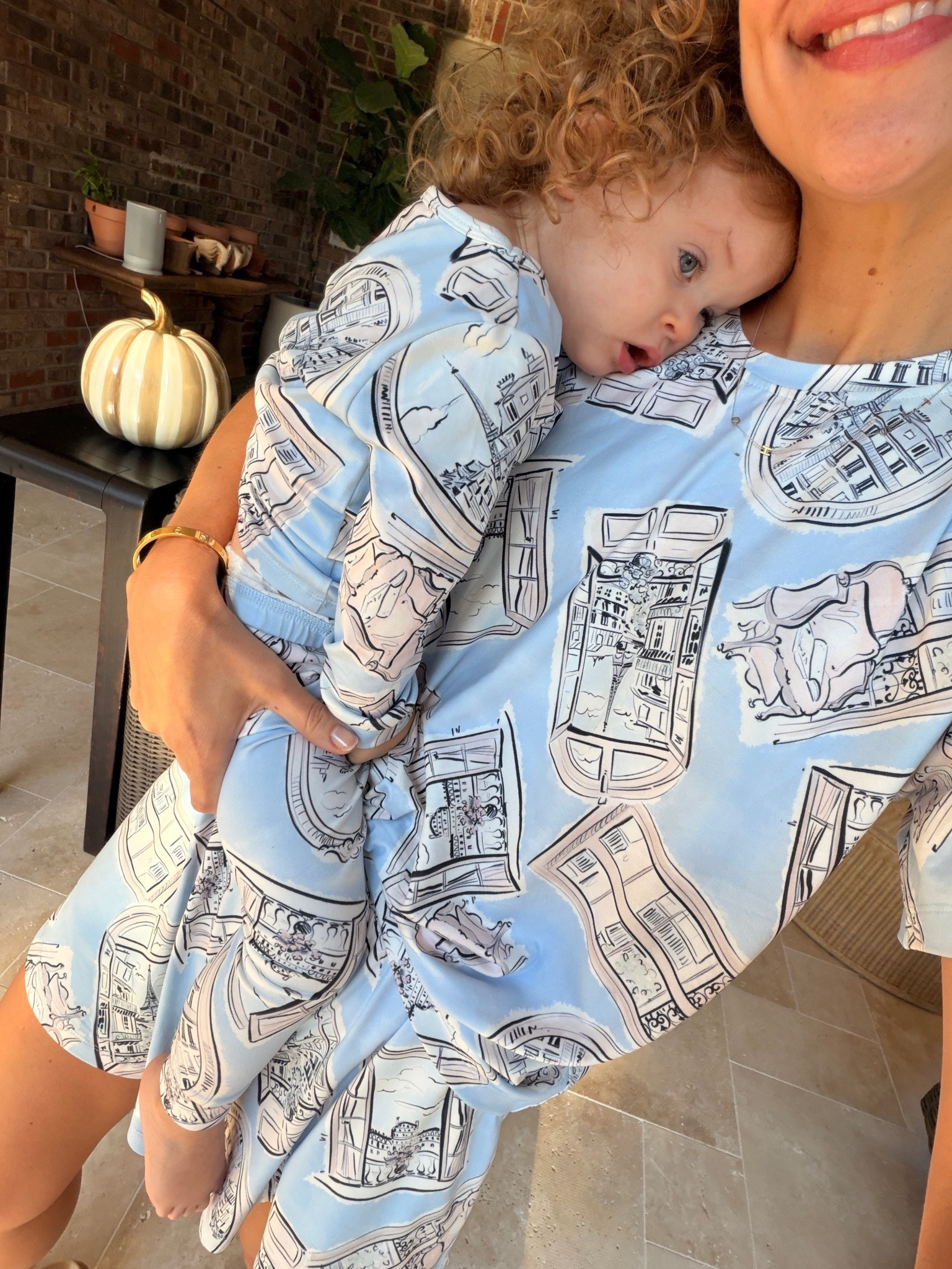 Matching super soft @masongreyla Paris pjs 🩵🩵

#LTKKids #LTKmomlife