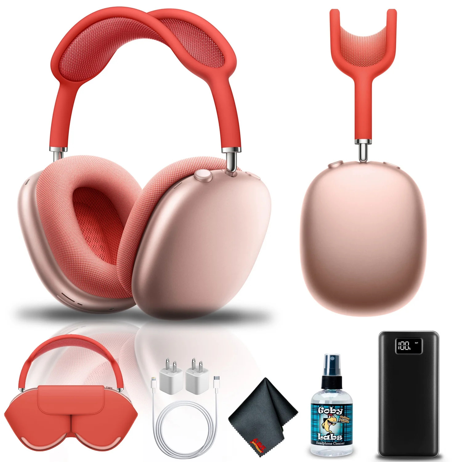 Apple AirPods Max (Pink) (MGYM3AM/A) - Max Bundle (New-Open Box) | Walmart (US)