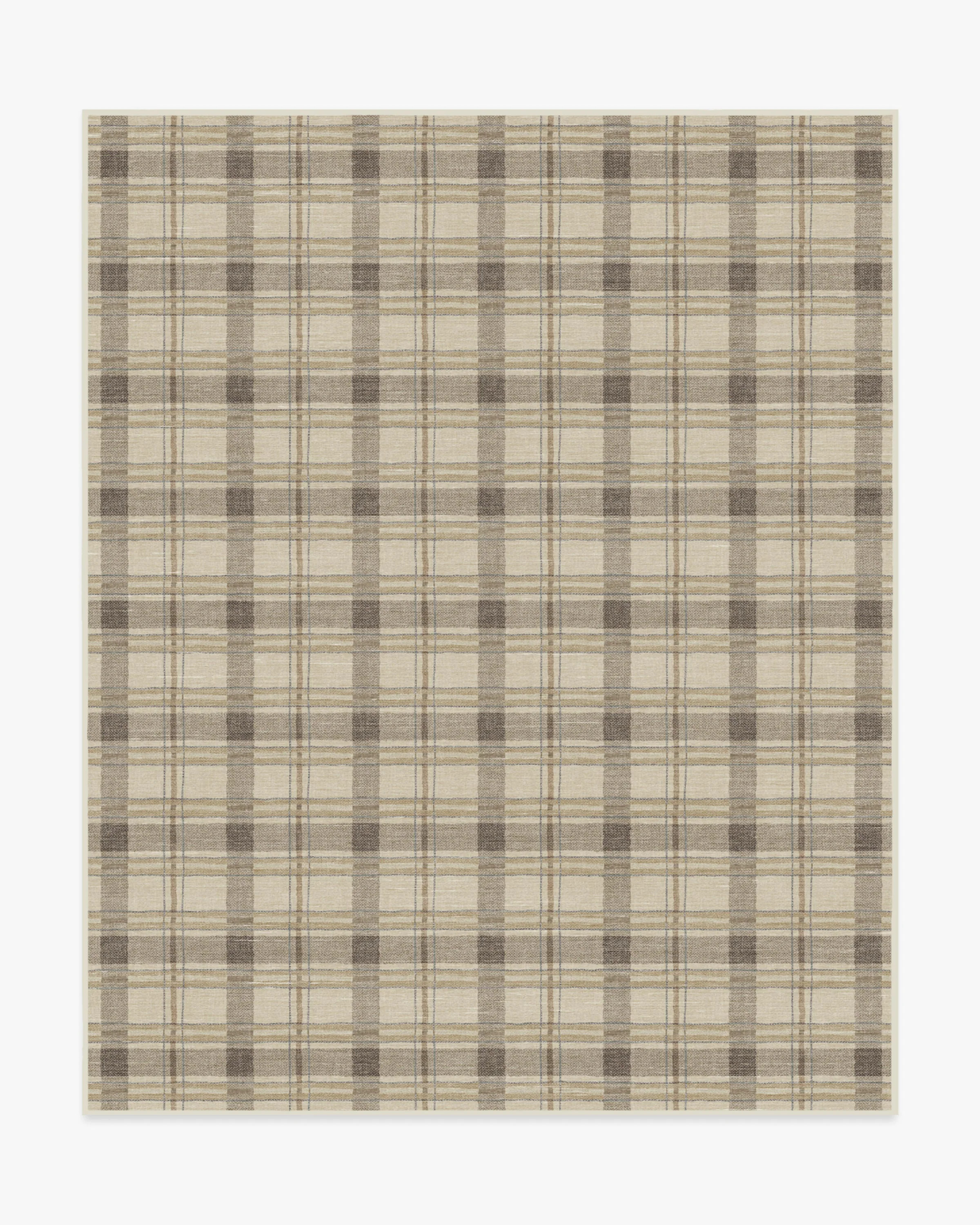 Piper Plaid Neutral Rug | Ruggable US | Ruggable