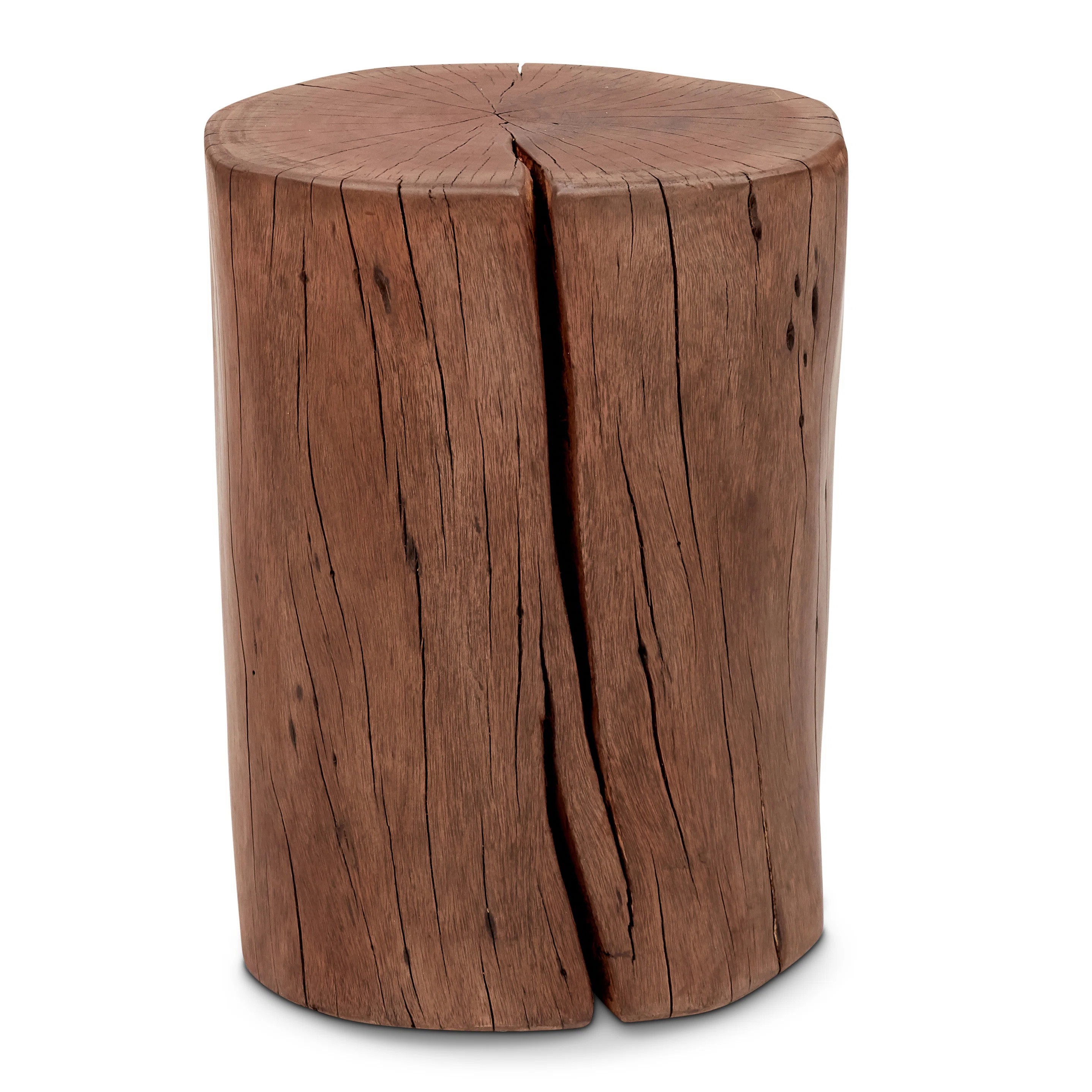 Brookleigh Solid Wood Stump Accent Stool | Wayfair North America