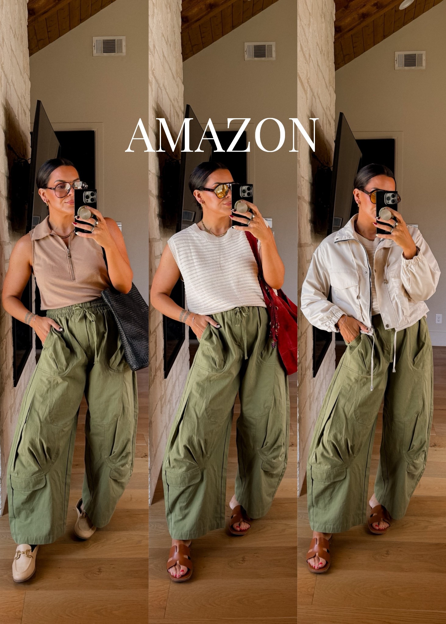 These Amazon pants were such a hit, I had to snag the green pair! So many cute colors. 
Pants: XL
Collared Tank: large
Everything else: XL


#LTKOver40 #LTKmomlife #LTKMidsize
