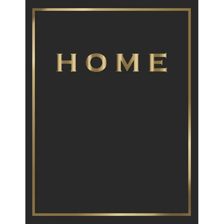 Home : Gold and Black Decorative Book - Perfect for Coffee Tables, End Tables, Bookshelves, Inter... | Walmart (US)